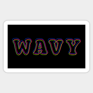 NEON LSD WAVY AESTHETIC Sticker